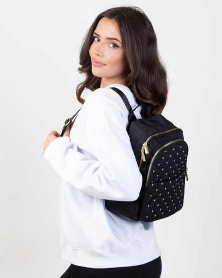 Alessio PLECAK damski POJEMNY miejski szkolny PIKOWANY torba QUILTED