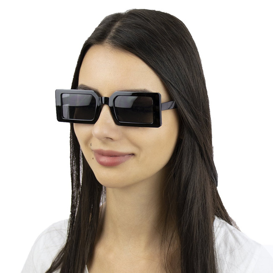 OKULARY PROSTOKĄTNE damskie PRZECIWSŁONECZNE retro