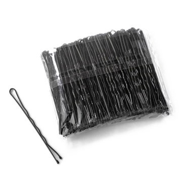 WSUWKI do włosów dwie kulki CZARNE 5,5cm 100 sztuk