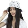 BUCKET HAT czapka dwustronna rybacki KAPELUSZ napis