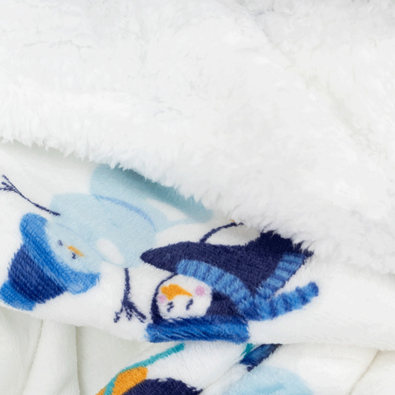 KOCOBLUZA KOC BLUZA CIEPŁA 2w1 GRUBA XXL FUTRZAK POLAR z kapturem OVERSIZE