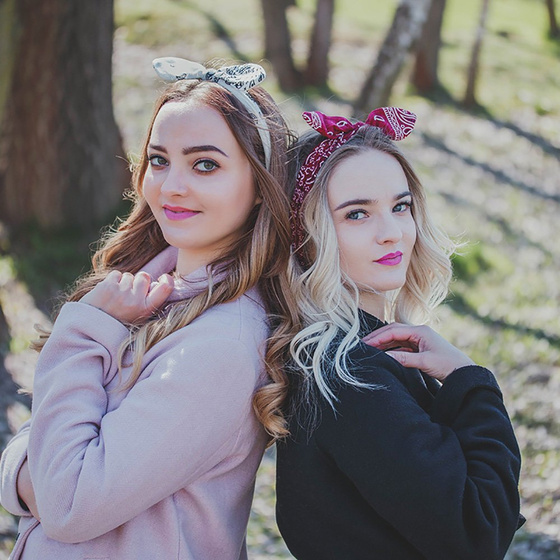 OPASKA do włosów PIN UP BANDAMKA na gumce na głowę kokarda