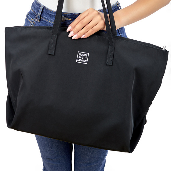 TORBA duża damska SHOPPER szkolna na ramię miejska MŁODZIEŻOWA