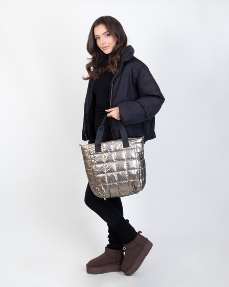 Alessio TOREBKA Damska PIKOWANA TORBA KLASYCZNA Shopper QUILTED