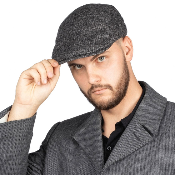 KASZKIET Męski Alessio Stylowy Elegancki FLAT CAP Jesień Zima Czapka RETRO
