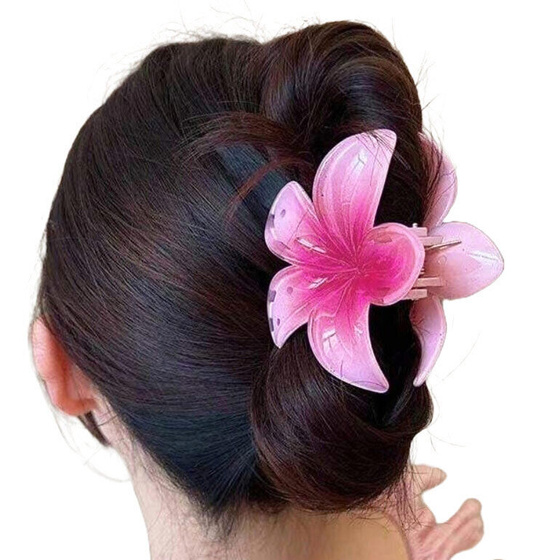 KLAMRA KWIAT szczęka duża SPINKA do włosów kwiatek HAWAJSKA KWIAT PLUMERII