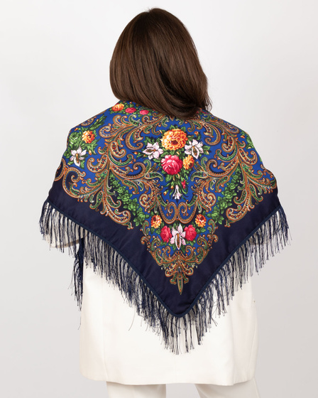 CHUSTA Ludowa Alessio GÓRALSKA Folk KWIATY DUŻA