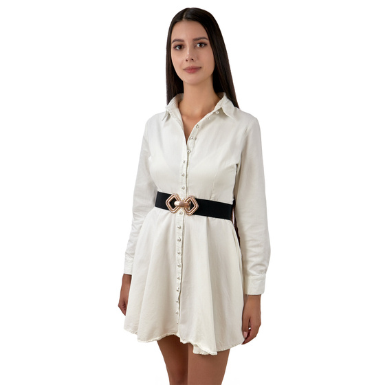 PASEK DAMSKI gumowy ELASTYCZNY PAS szeroki klamra