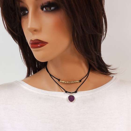 Choker naszyjnik z jeżynką