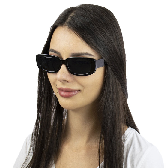 OKULARY PRZECIWSŁONECZNE damskie PROSTOKĄTNE retro
