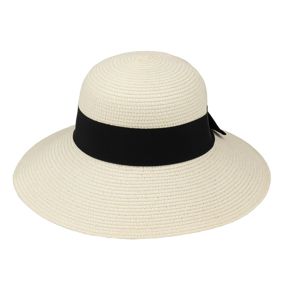 KAPELUSZ DAMSKI Alessio słomkowy boho lato plaża słomiany KOKARDA