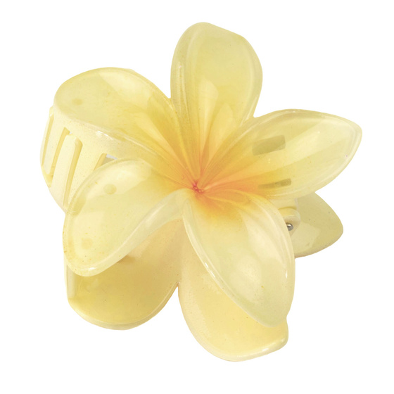 KLAMRA szczęka duża SPINKA do włosów KWIAT kwiatek HAWAJSKA KWIAT PLUMERII