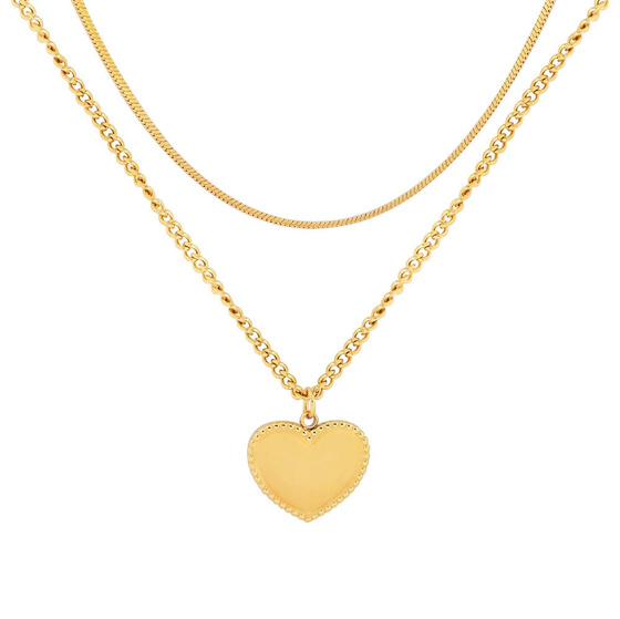 Naszyjnik STAL SZLACHETNA POZŁACANA żmijka