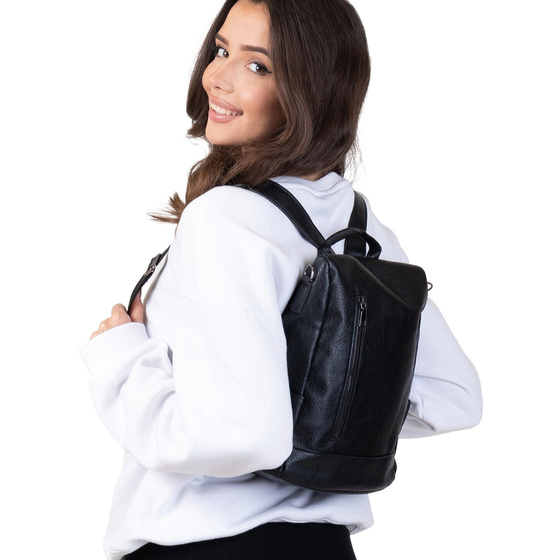 Alessio PLECAK POJEMNY ELEGANCKI MIEJSKI torba / plecak 2w1 ANTYKRADZIEŻOWY