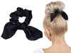 GUMKA DO WŁOSÓW czarna APASZKA scrunchie FROTKA