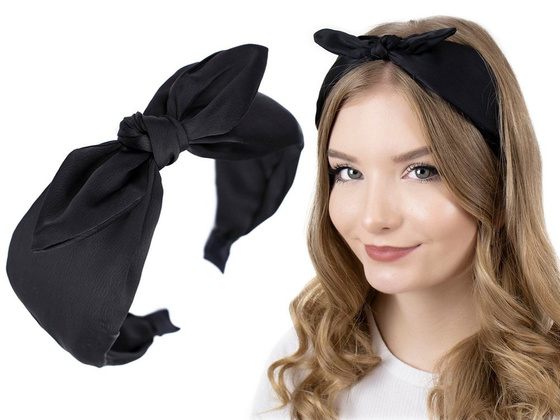OPASKA DO WŁOSÓW kokarda SZEROKA węzeł pin up gładka