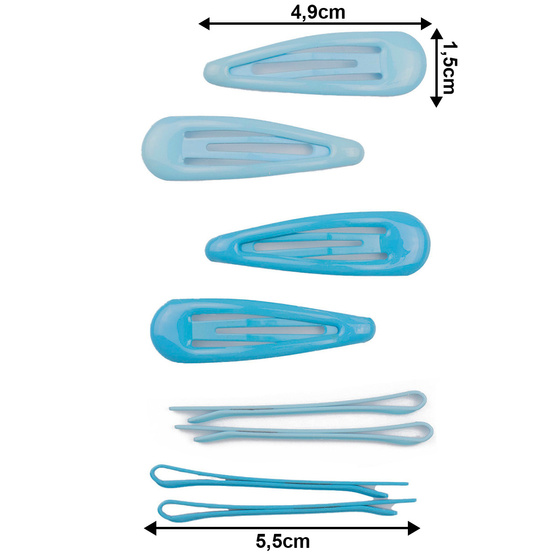 SPINKI DO WŁOSÓW ZESTAW spinek dla dziewczynki 8 SZTUK dla dziecka wsuwki