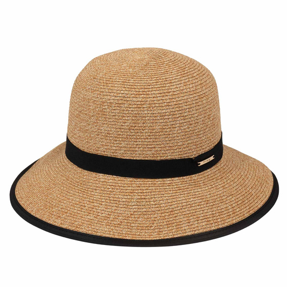 KAPELUSZ DAMSKI Alessio słomkowy boho lato plaża słomiany KOKARDA