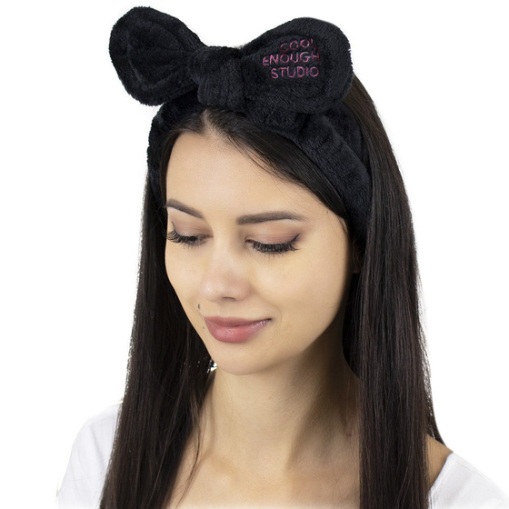 OPASKA do włosów KOSMETYCZNA do makijażu CZARNA