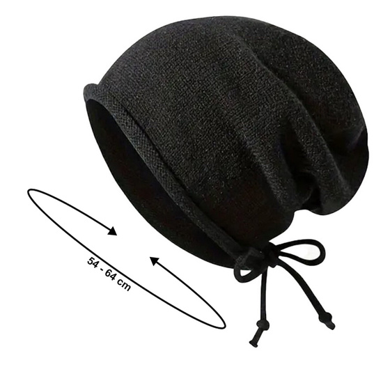 Czapka BEANIE smerfetka oversize damska MŁODZIEŻOWA ZIMOWA