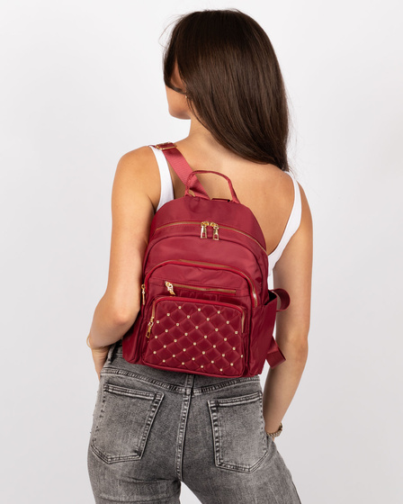 Alessio PLECAK damski POJEMNY miejski szkolny PIKOWANY torba QUILTED