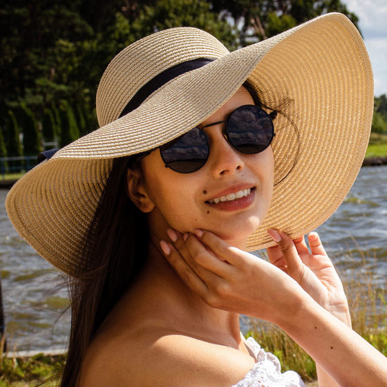 OKULARY przeciwsłoneczne LENONKI okrągłe damskie męskie POLARYZACJA