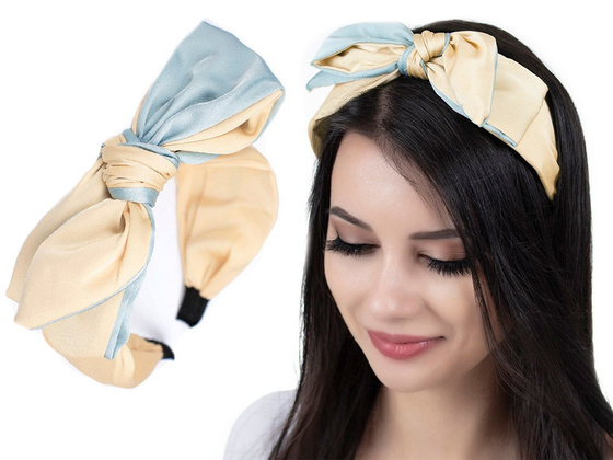 OPASKA do włosów KOKARDA beż mięta