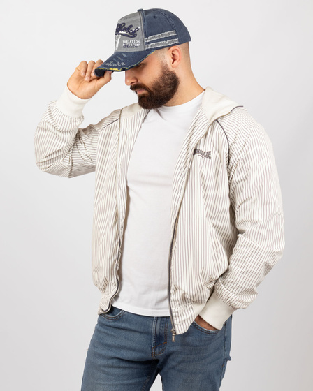 Kaszkietówka CZAPKA Z DASZKIEM jeansowa VINTAGE damska męska