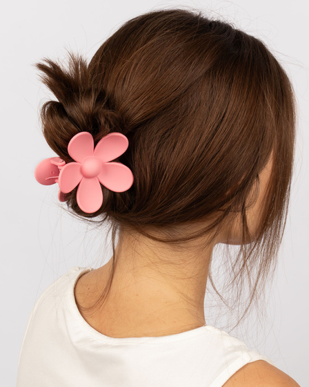 SPINKA DO WŁOSÓW duża klamra matowa klamerka żabka szczęka KWIAT