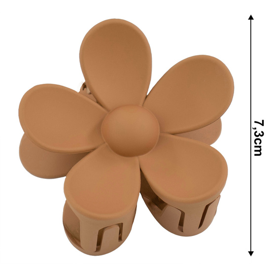 SPINKA DO WŁOSÓW duża klamra matowa klamerka żabka szczęka KWIAT