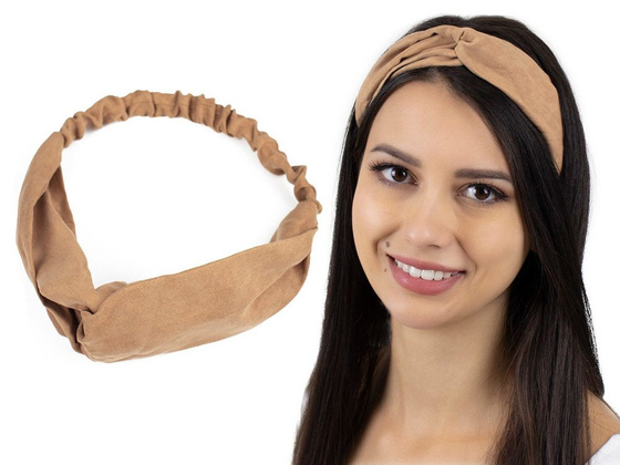 OPASKA DO WŁOSÓW na gumce TURBAN na głowę damska WĘZEŁ