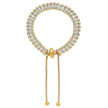 Bransoletka elegancka STAL SZLACHETNA POZŁACANA