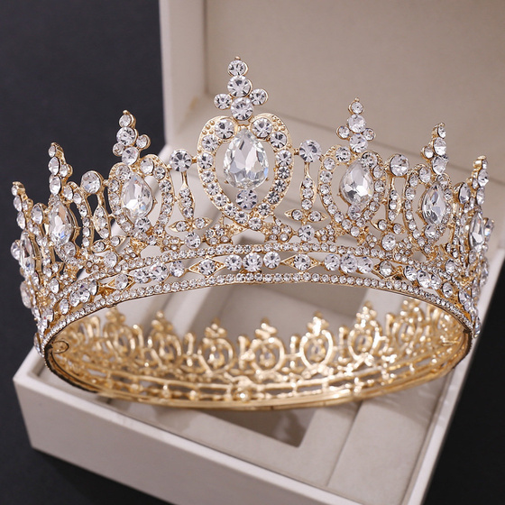 KORONA diadem ŚLUBNY ozdoba do włosów ŚLUB KRYSZTAŁY