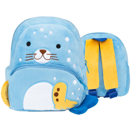 PLECAK SZKOLNY dla Dziewczynki Chłopca Przedszkolaka seal PLUSZOWY