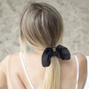 GUMKA do włosów APASZKA SCRUNCHIES frotka CZARNA