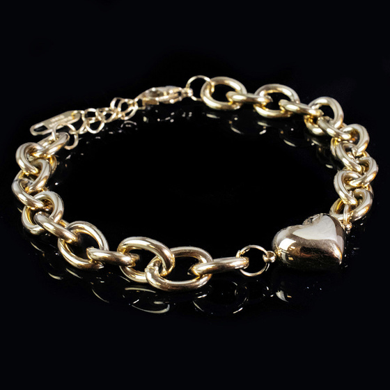 BRANSOLETKA złota damska STAL SZLACHETNA POZŁACANA