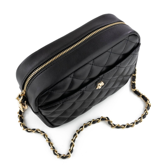 Alessio TOREBKA Damska CROSSBODY PIKOWANA na ramię łańcuszek QUILTED