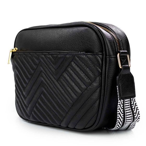 Alessio TOREBKA Damska PIKOWANA CROSSBODY na ramię PASEK QUILTED