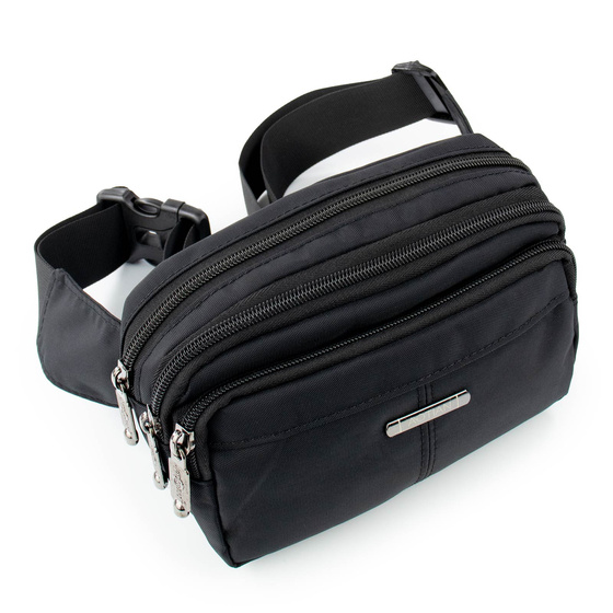 Torebka saszetka BIODRÓWKA NERKA męska POJEMNA SOLID PREMIUM