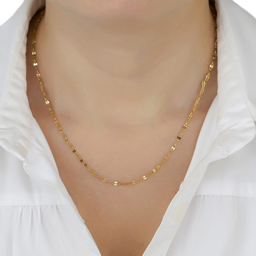 Naszyjnik STAL SZLACHETNA POZŁACANA delikatny