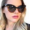 OKULARY przeciwsłoneczne KOCIE damskie PANTERKOWE