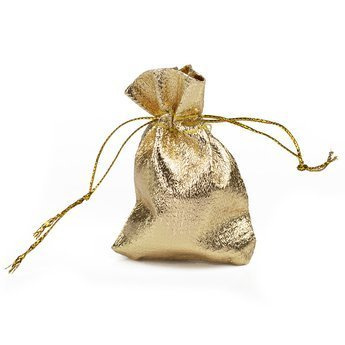 WORECZEK PREZENTOWY torebka NA PREZENT złoty 5x7,5