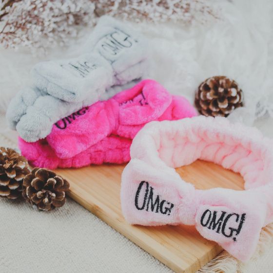 OPASKA do włosów KOSMETYCZNA różowa DO MAKIJAŻU