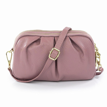 Alessio TOREBKA Damska na ramię CROSSBODY mała SKÓRA NATURALNA