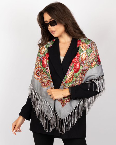 CHUSTA Ludowa Alessio GÓRALSKA Folk KWIATY DUŻA