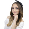 OPASKA DO WŁOSÓW czarna KOKARDA pin up WĘZEŁ