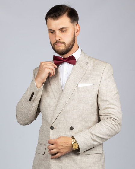 MUCHA MĘSKA MUSZKA GŁADKA ELEGANCKA regulacja do garnituru KLASYCZNA