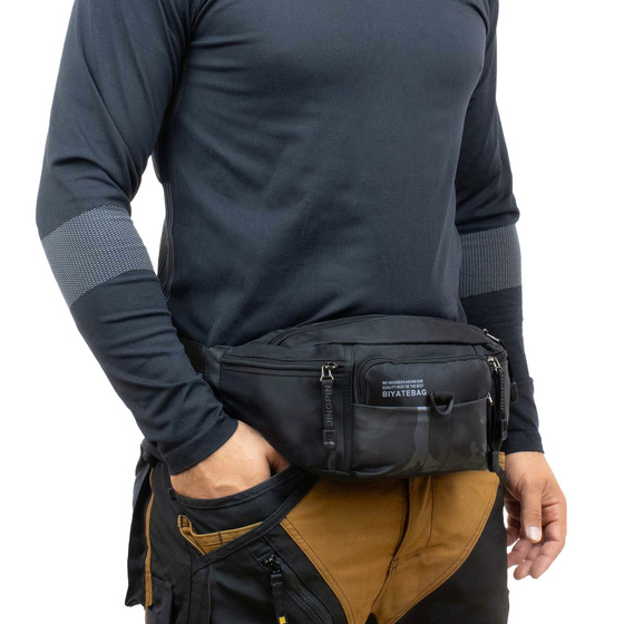 Torebka saszetka BIODRÓWKA NERKA męska POJEMNA SOLID PREMIUM BARDZO DUŻA