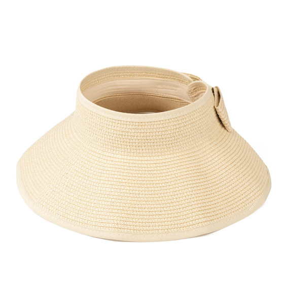 DASZEK DAMSKI Alessio słomkowy boho lato plaża KOKARDA NA KUCYK