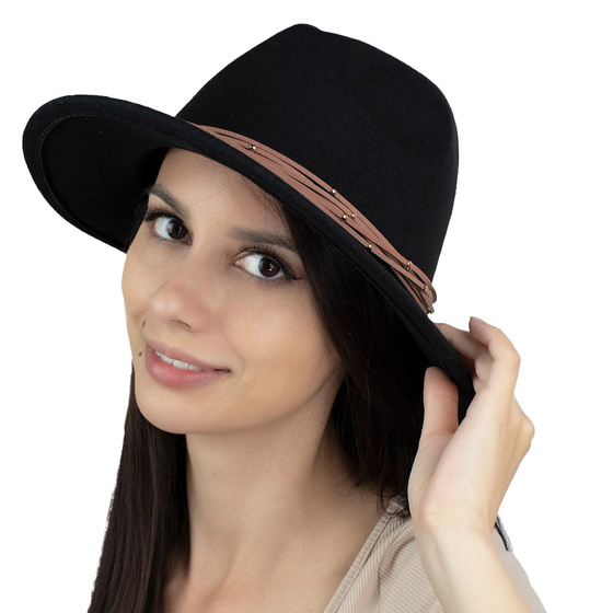 KAPELUSZ damski filcowy elegancki FILC boho PANAMA